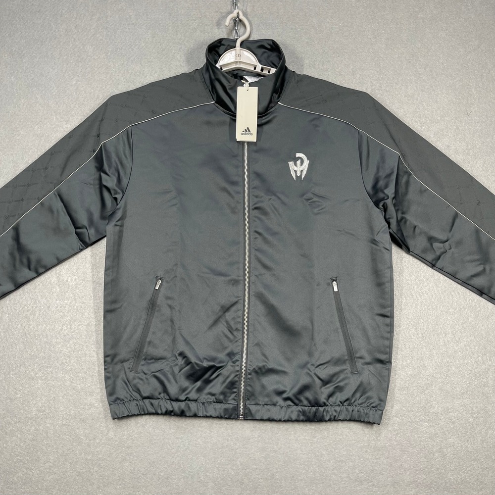 Adidas Jacket Mens Medium Dark Grey Patrick Mahomes Full Zip Logo NFL Football